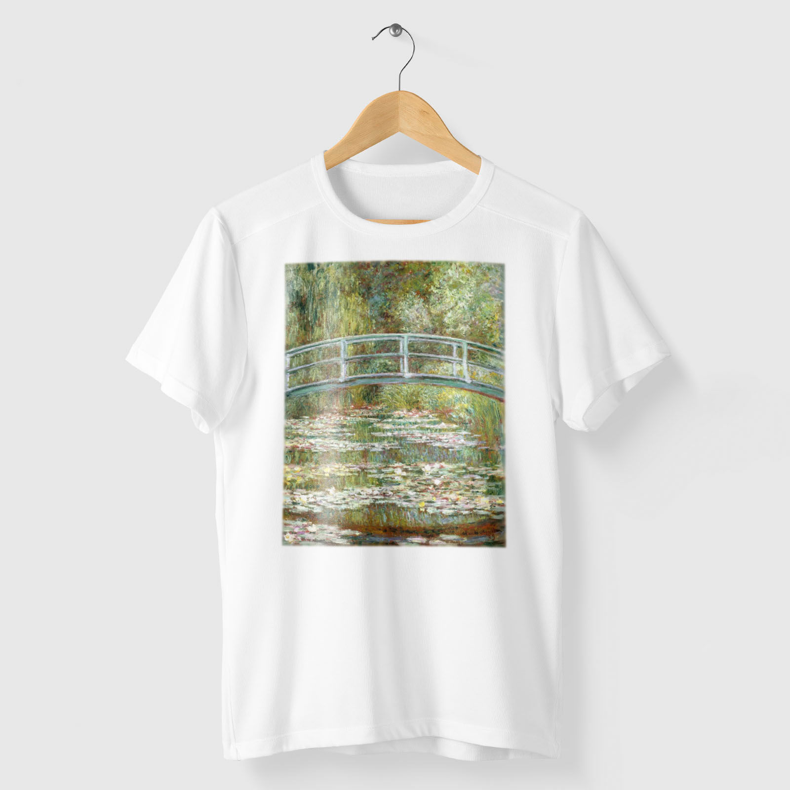 Bridge over a Pond of Water Lilies