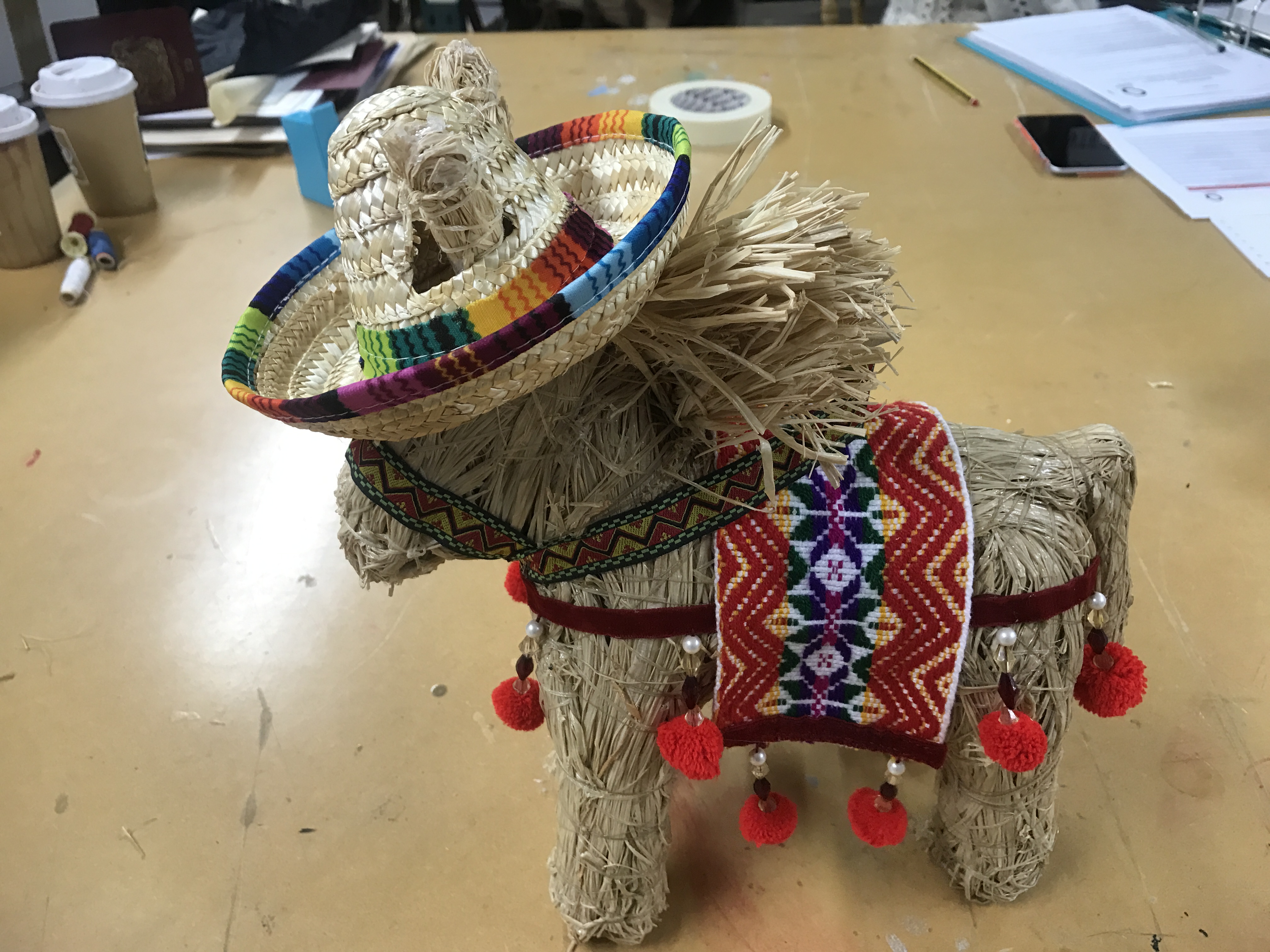 Straw Donkey