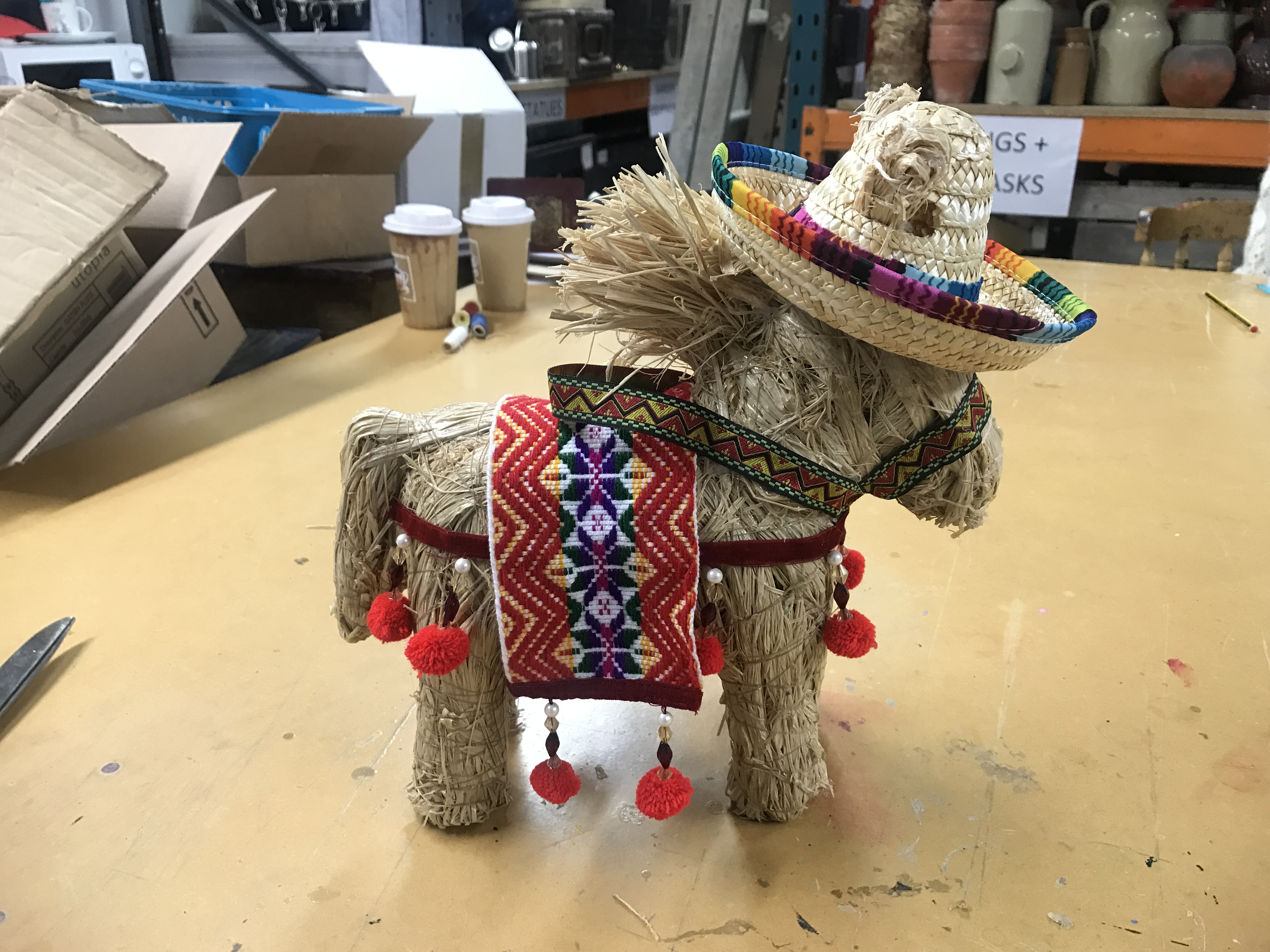 Straw Donkey