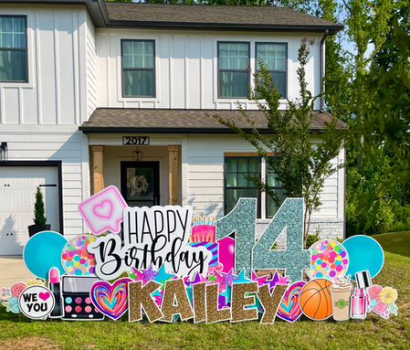 14th Birthday yard sign in Indian Land SC