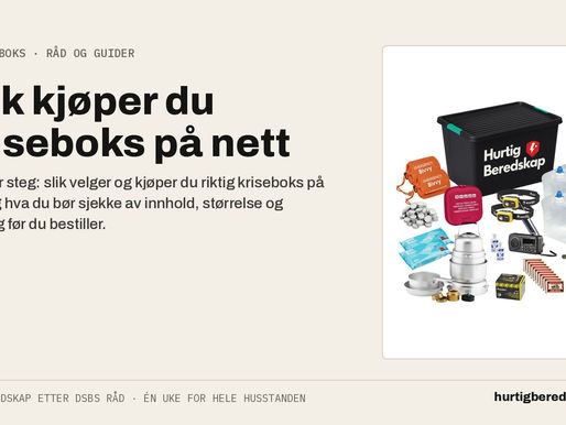 Slik kjøper du en kriseboks online