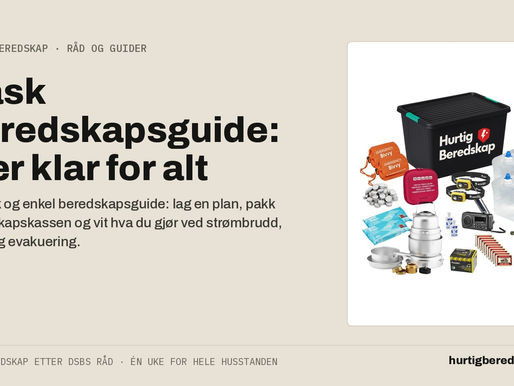 Rask beredskapsguide for enhver situasjon