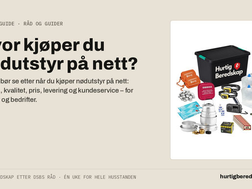 De beste stedene å kjøpe nødutstyr online