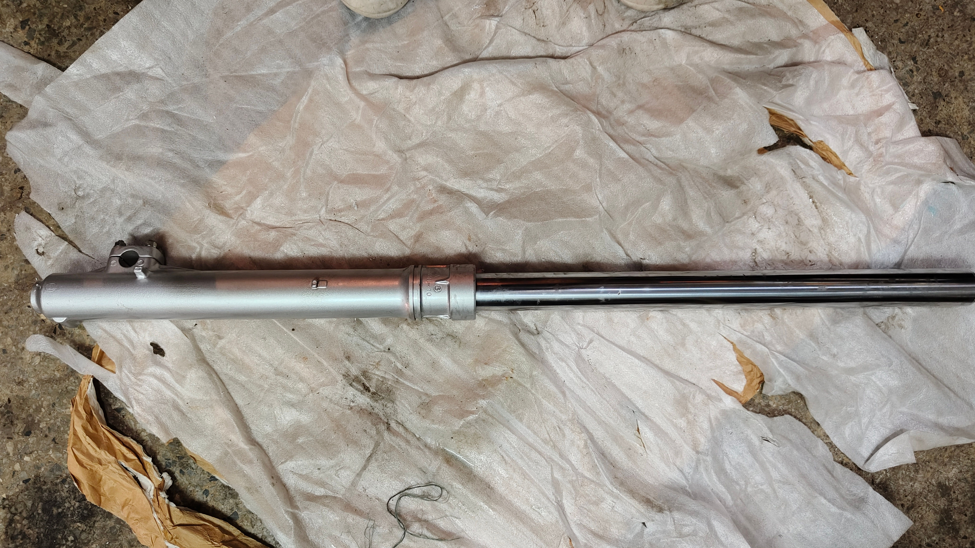 YAMAHA DT125R DT200R 1988-89 Complete Front Fork Right 3BN-23103-00 Nos