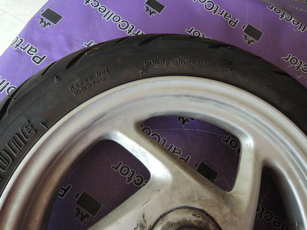Thumbnail: HONDA LEAD 110 NHX110 NHX FRONT WHEEL RIM TYRE USABLE STRAIGHT 12X2.50