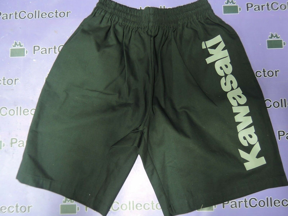 Thumbnail: KAWASAKI MOTORCYCLE MEN'S BERMUDA SHORT TROUSER BLACK SIZE MEDIUM J8909-0019