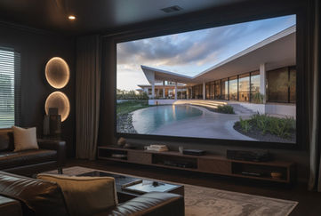 High end custom media room