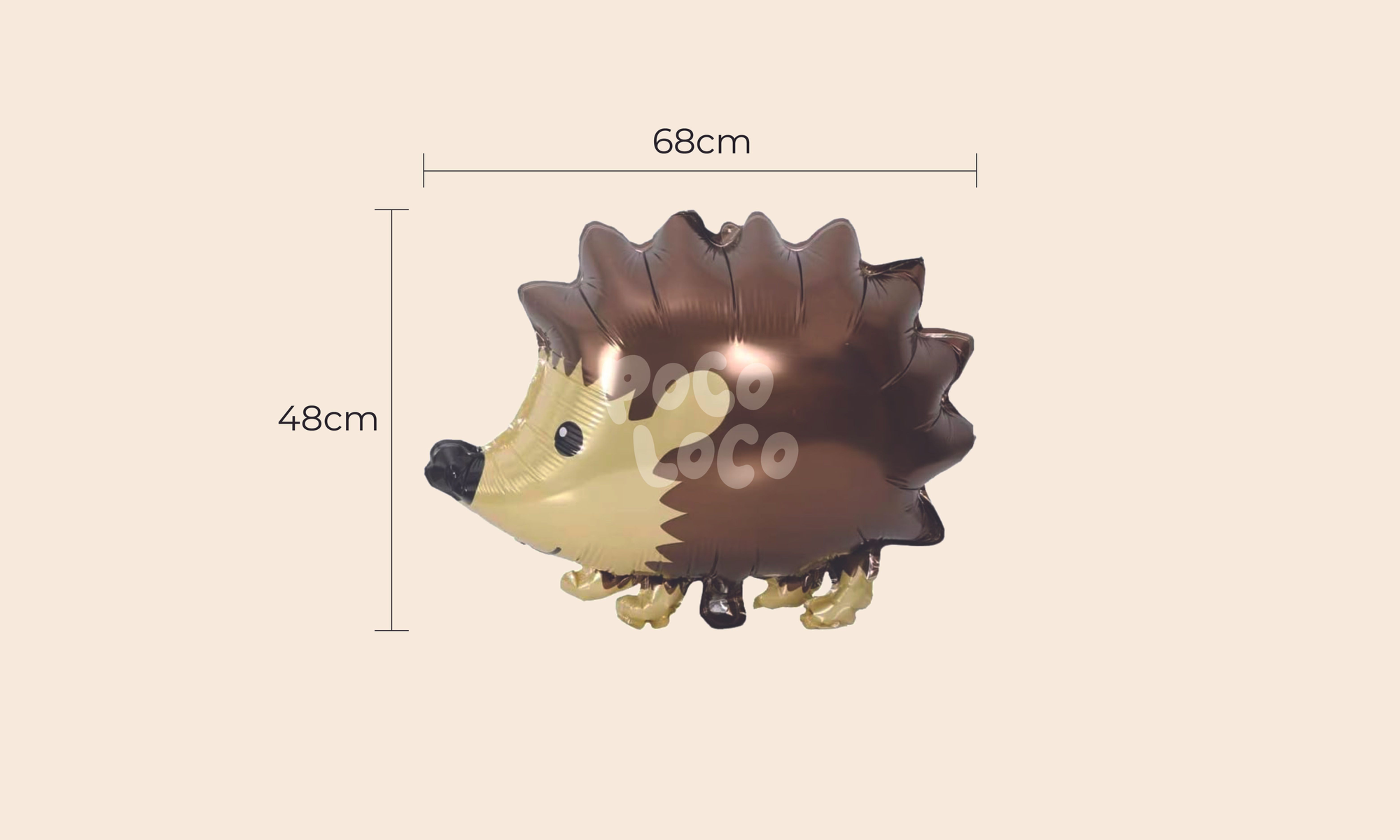 Woodland Wonder Happy Hedgehog Foil Balloon