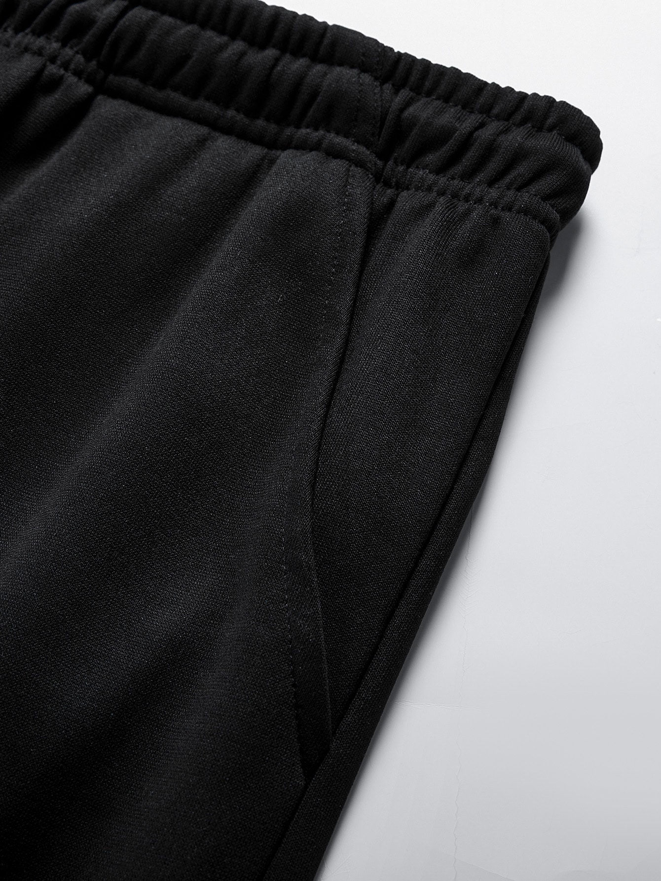 Men Ombre Letter Graphic Tee & Drawstring Waist Shorts