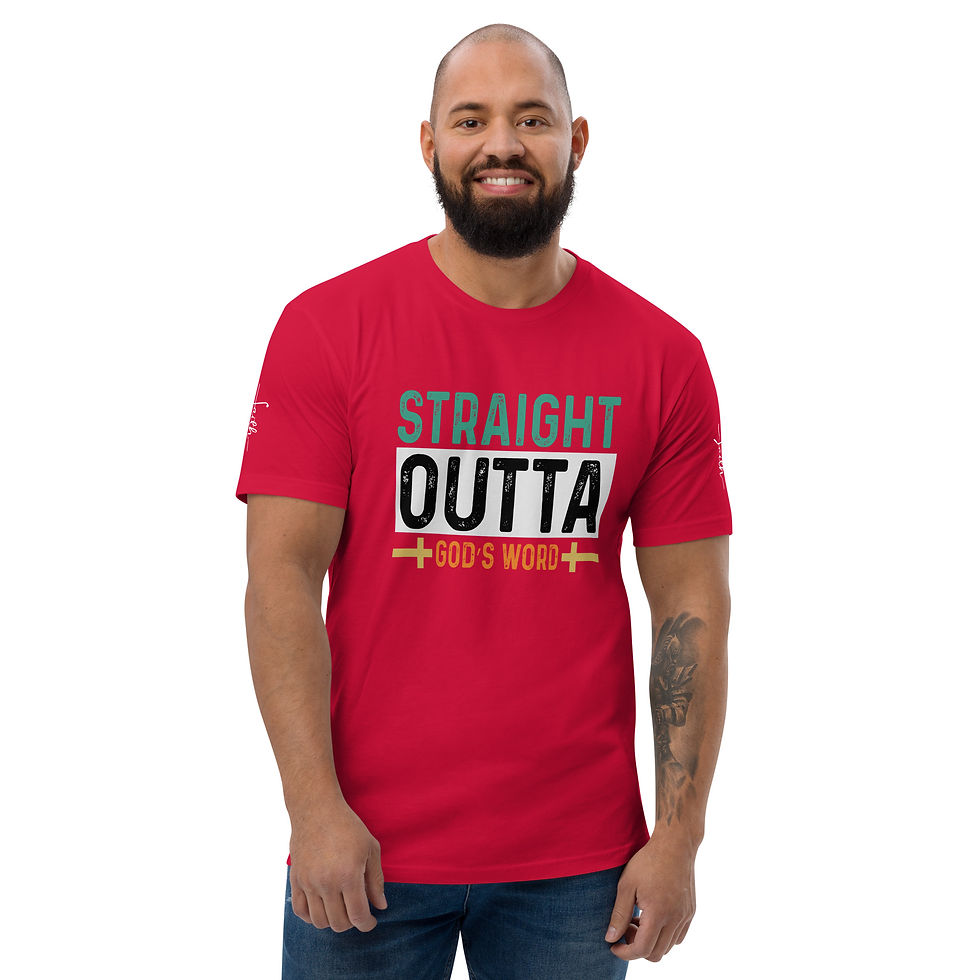 Thumbnail: Geek Apparel Blessed Collection "Straight Outta God's Word" T-shirt