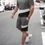 Thumbnail: Men Colorblock Tee & Drawstring Waist Shorts