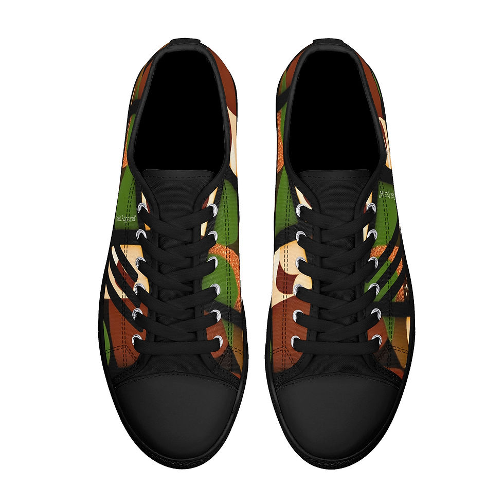 Thumbnail: Geek Apparel Fall-In-Line Earth Tone Top Canvas Shoes