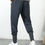 Thumbnail: Men Letter Patched Drawstring Waist Sweatpants
