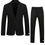 Thumbnail: Men Patched Detail Single Button Lapel Collar Blazer & Tailored Pants