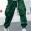 Thumbnail: Men Letter Graphic Flap Pocket Drawstring Waist Cargo Pants