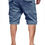Thumbnail: Men Flap Pocket Drawstring Cargo Shorts