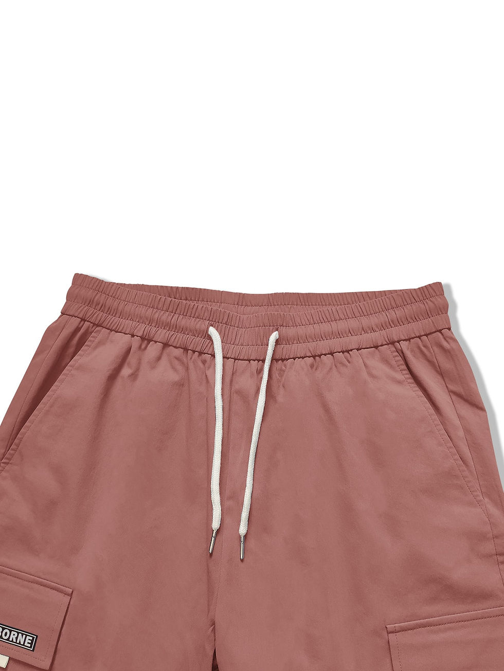 Thumbnail: Men Letter Graphic Flap Pocket Drawstring Waist Cargo Pants