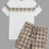Thumbnail: SHEIN Men Plaid Print Tee & Drawstring Waist Shorts