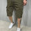 Thumbnail: Men Flap Pocket Drawstring Cargo Shorts