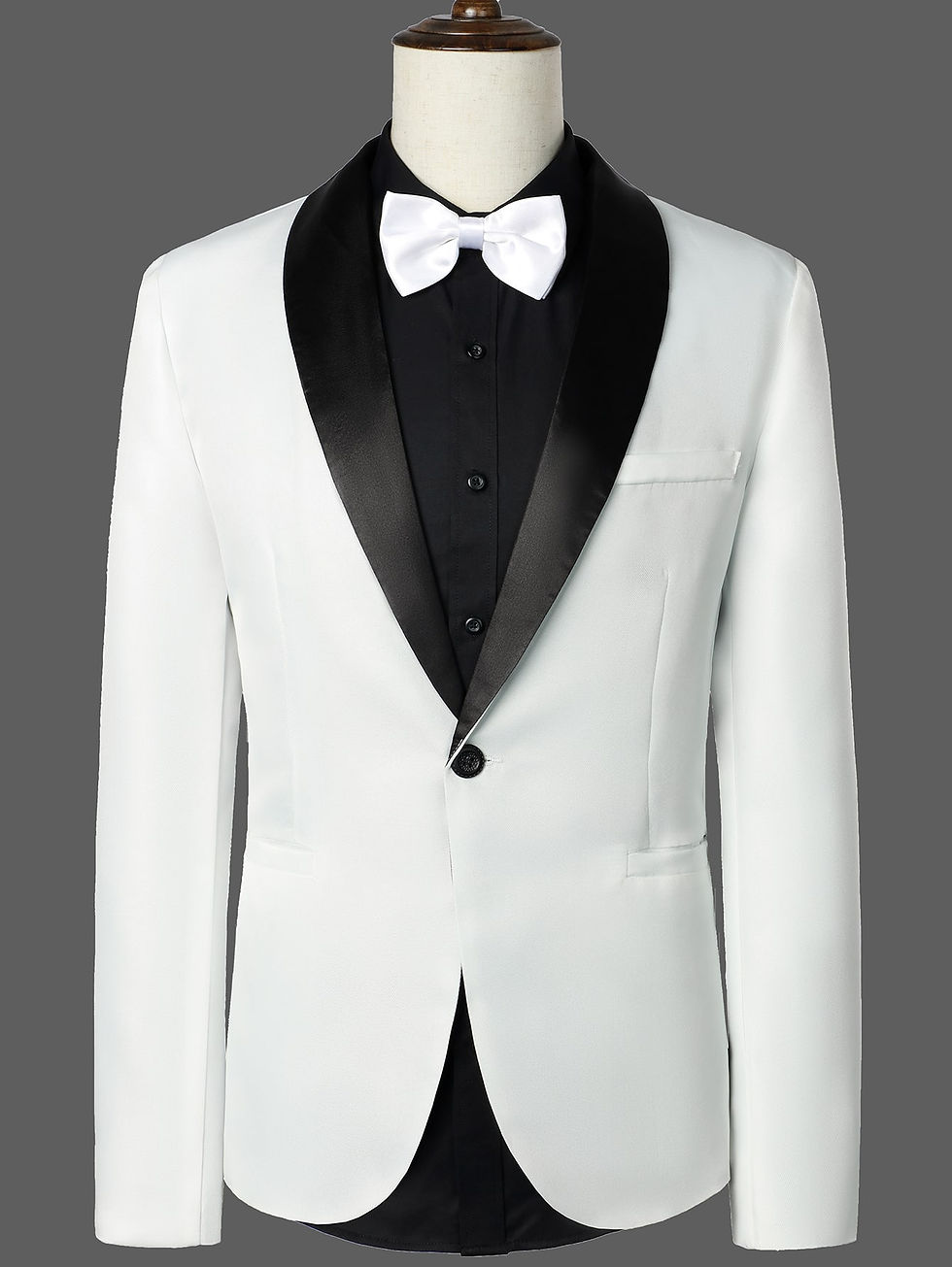 Thumbnail: Men 1pc Contrast Shawl Collar Blazer & 1pc Pants