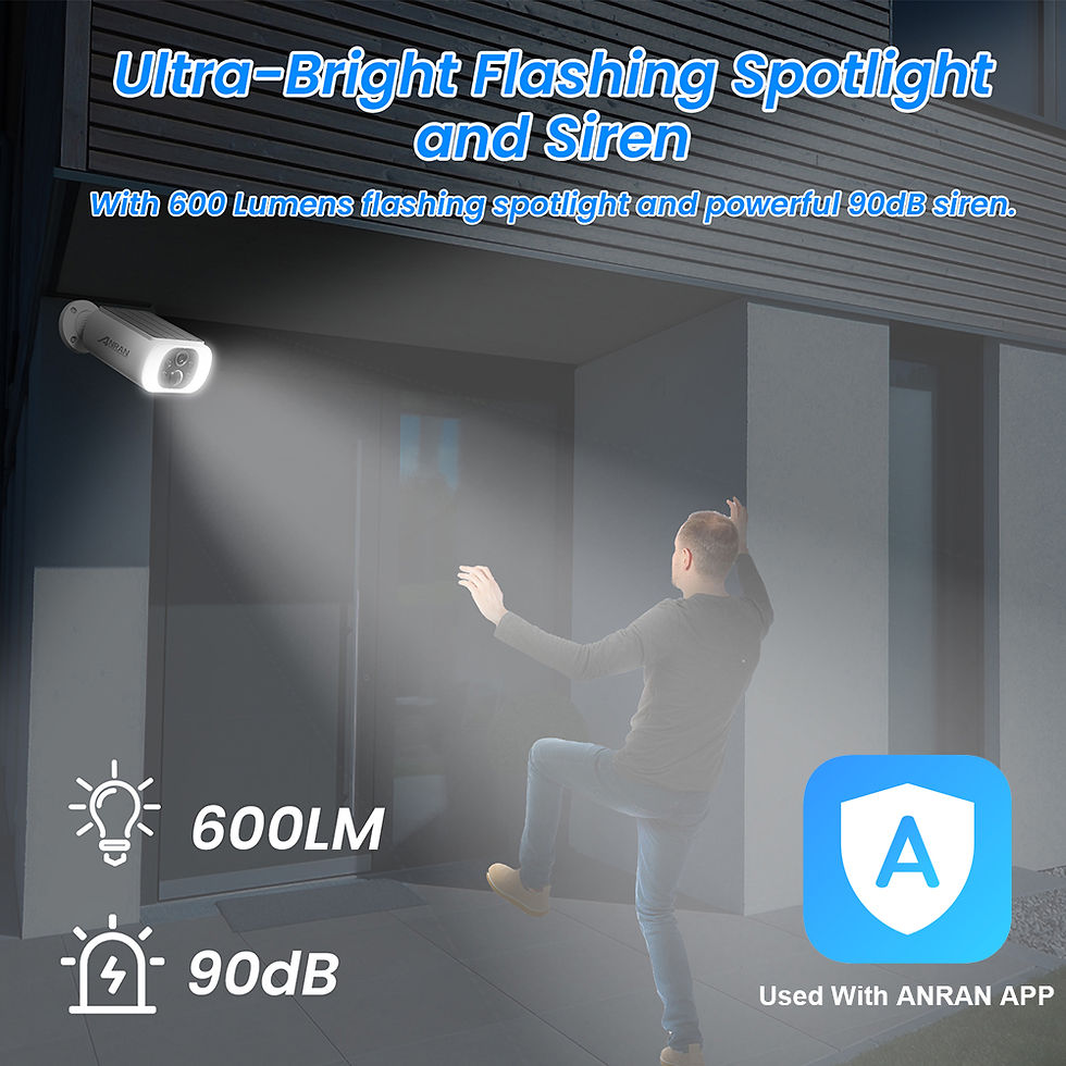 Thumbnail: ANRAN 2/3/4 PCS Outdoor Wireless WIFI Camera 2.4G 3MP Battery Solar Security Cam