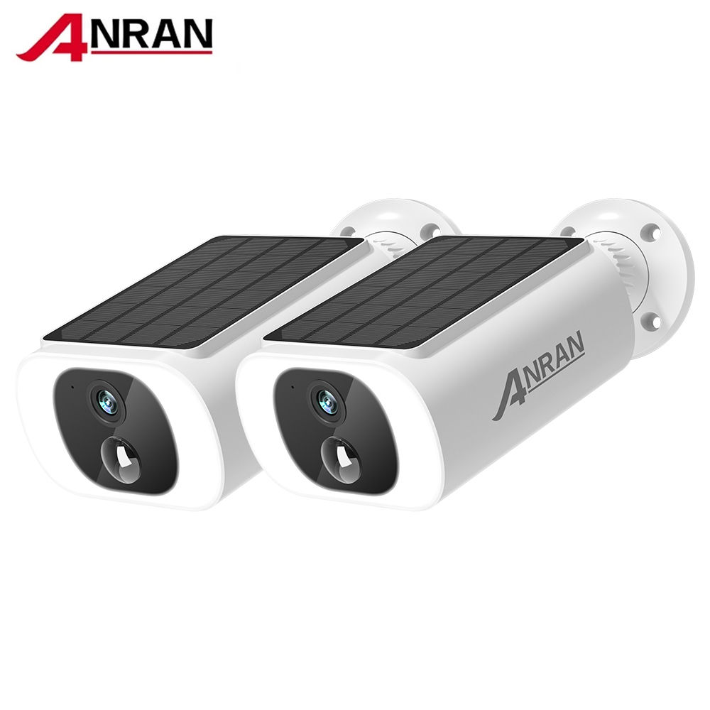 ANRAN 2/3/4 PCS Outdoor Wireless WIFI Camera 2.4G 3MP Battery Solar Security Cam