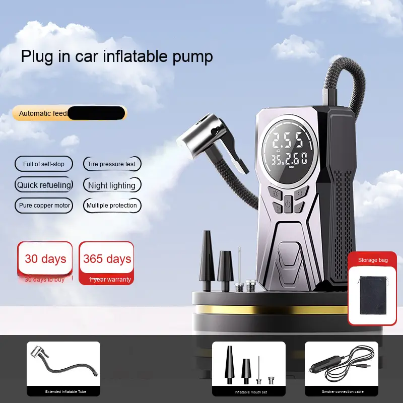 Thumbnail: New Wireless Mini Car Tyre Electric Portable Air Pump