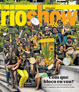 Na mída. Bloco de carnaval na mídia