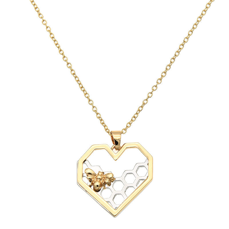 Thumbnail: Honey Cone Heart Necklace