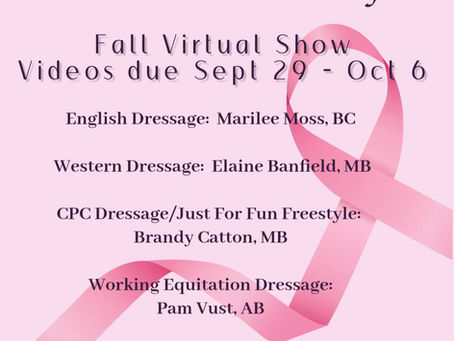 KICK CANCER DRESSAGE VIRTUAL SHOW