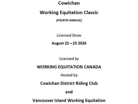 Cowichan Working Equitation Classic