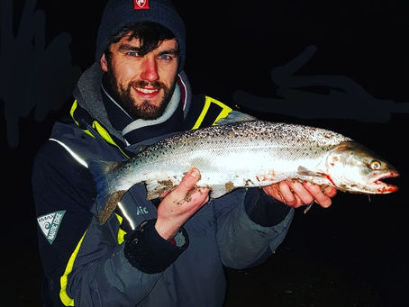 Nice North Down sea trout for Federation member Dan Finlay