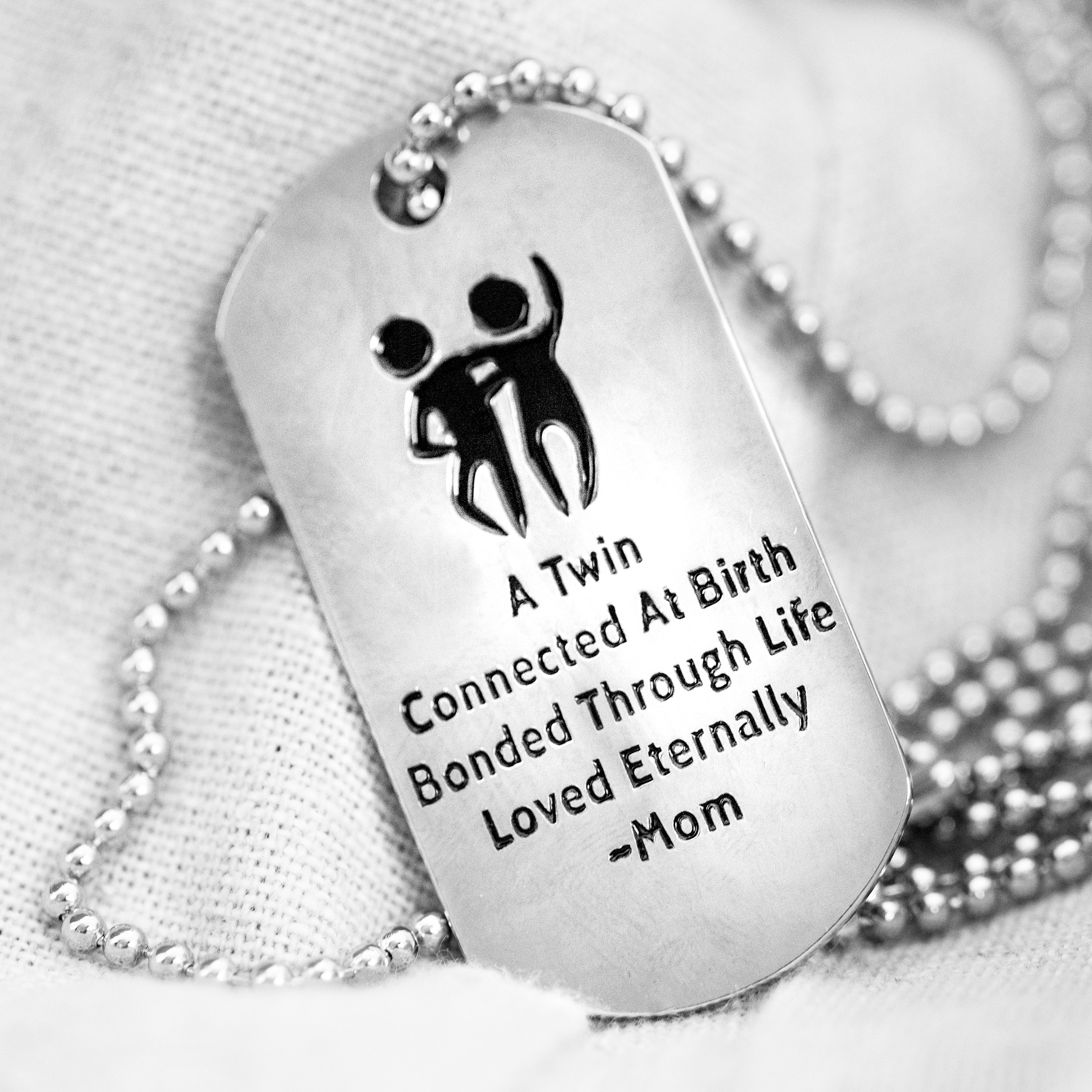 Stainless Steel Twin Dog Tag Necklace