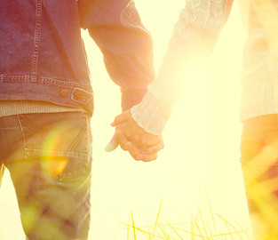 Holding Hands in the Sunshine