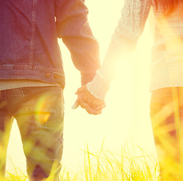 Holding Hands in the Sunshine