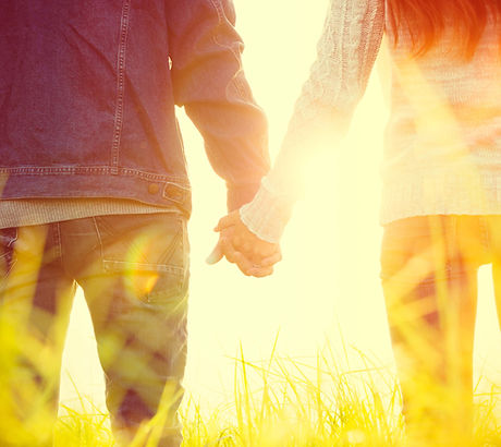 Holding Hands in the Sunshine