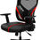 Miniatura: Cadeira Ergonomic, Thunderx3, Yama1, Preta/Vermelha