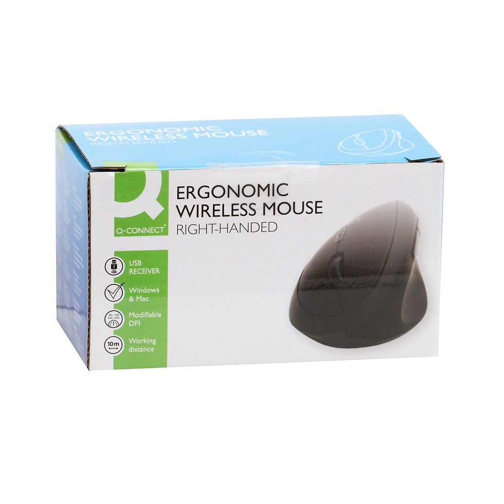 Thumbnail: Ergonomic wireless vertical computer mouse, right handed