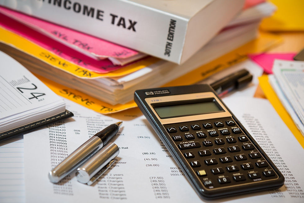 Calculator for tax calculations