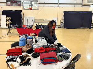 RCA at Newberry Housing Authority for Coat Distribution