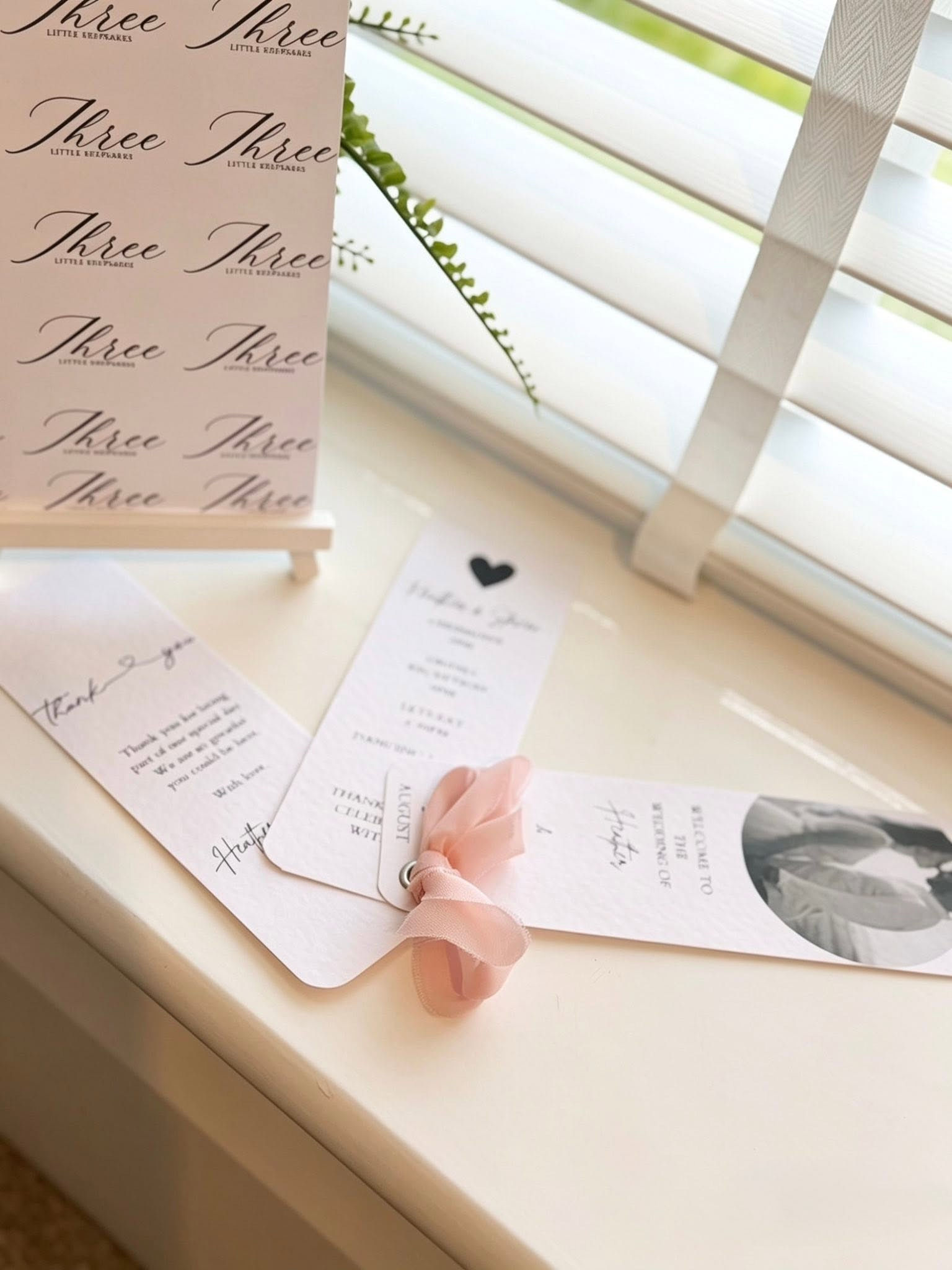 Personalised Wedding Invitation Fan | Elegant Multi-Panel Design