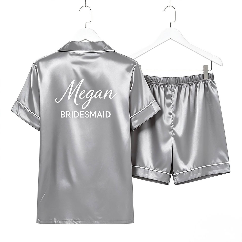 Thumbnail: Personalised Silk PJs