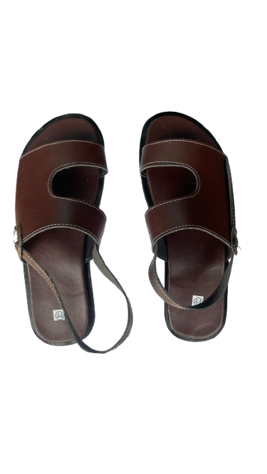 Sandale Bride Cheville Marron