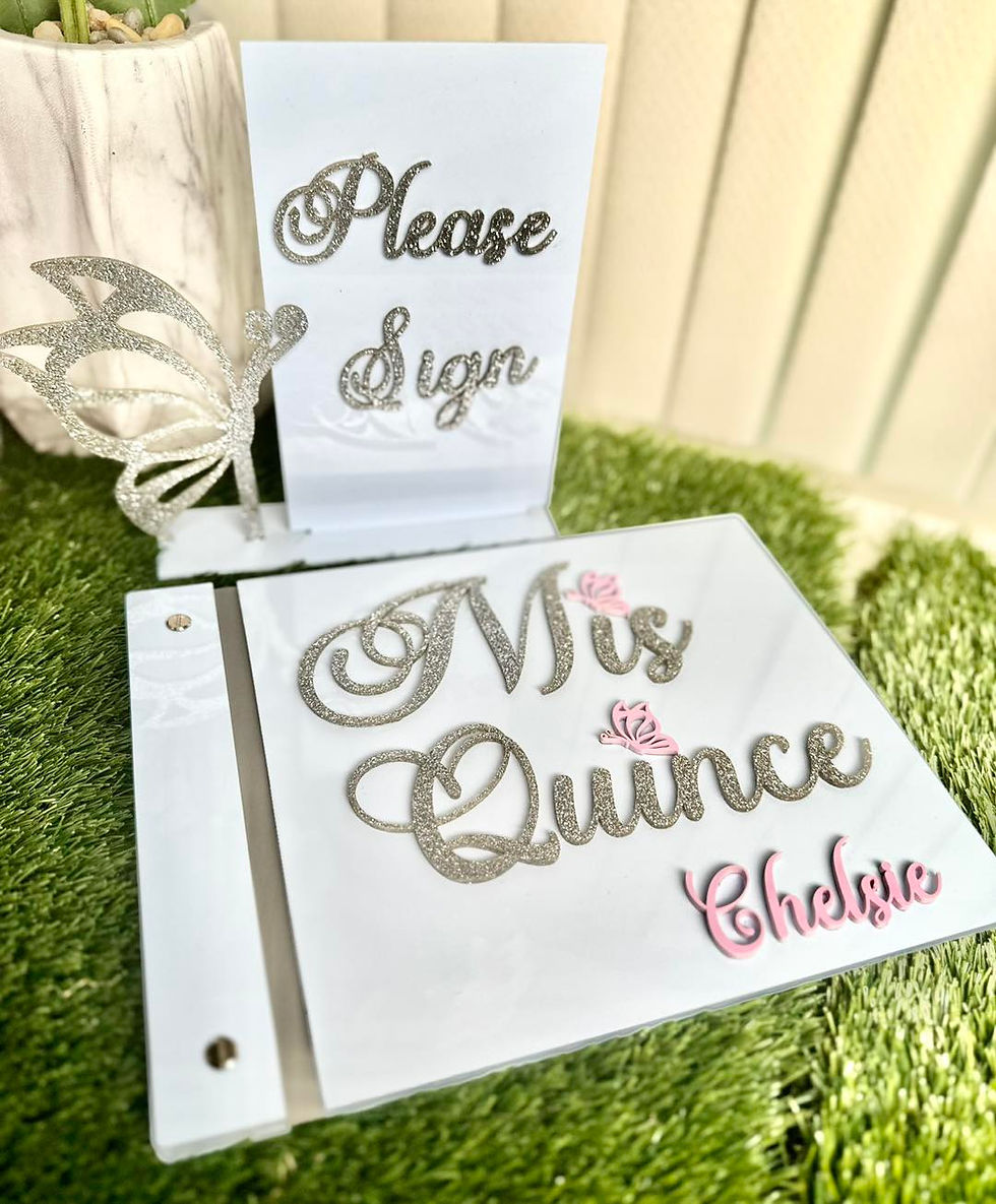 Libro de firmas tema mariposa