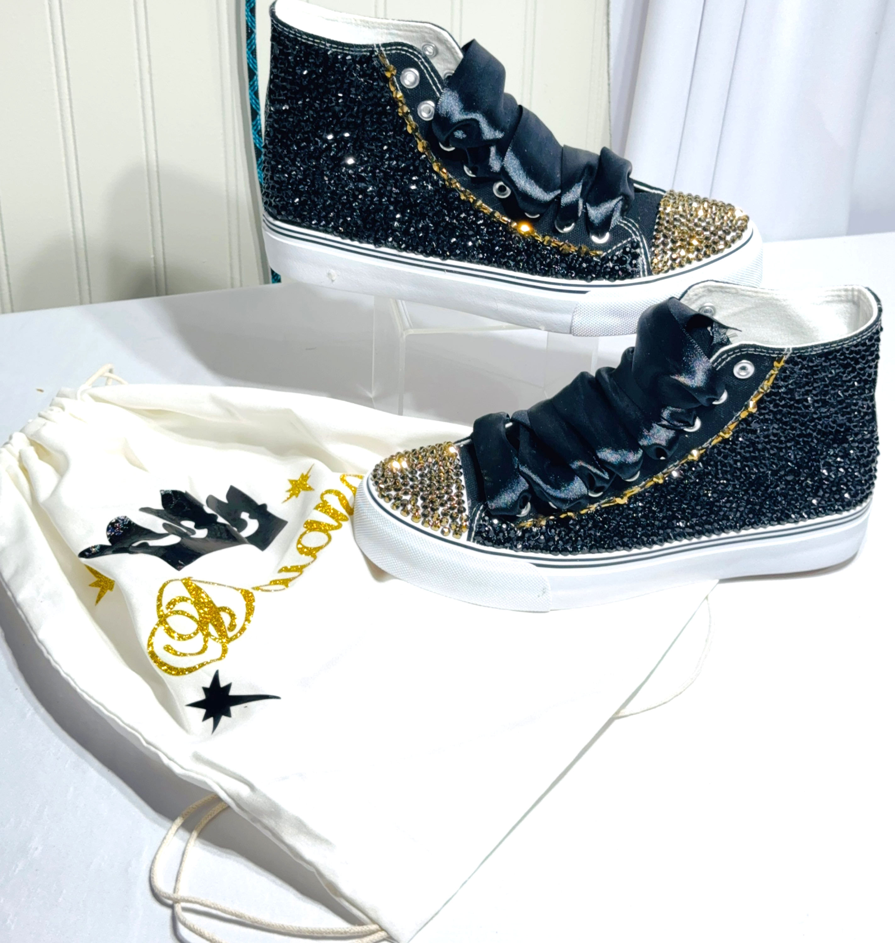 ALL right stone high tops