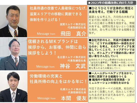 23年度〈下半期〉【滋賀・名古屋・札幌】部門方針メッセージ