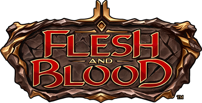 Flesh and Blood TCG Logo für Sammelkartenspiel-Events