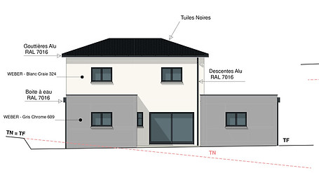 façade plan d'exécution