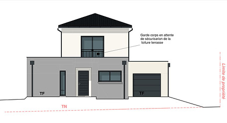façade plan d'exécution