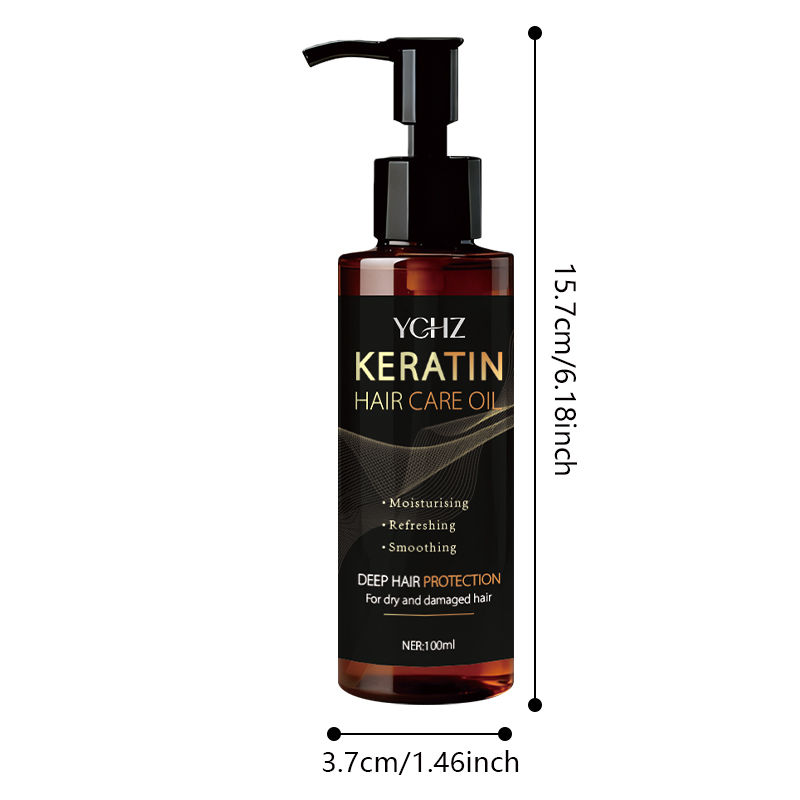 Miniatura: Keratin Hair Oil, Nourishes and Protects Hair, Effective Moisturizing Care, Inst